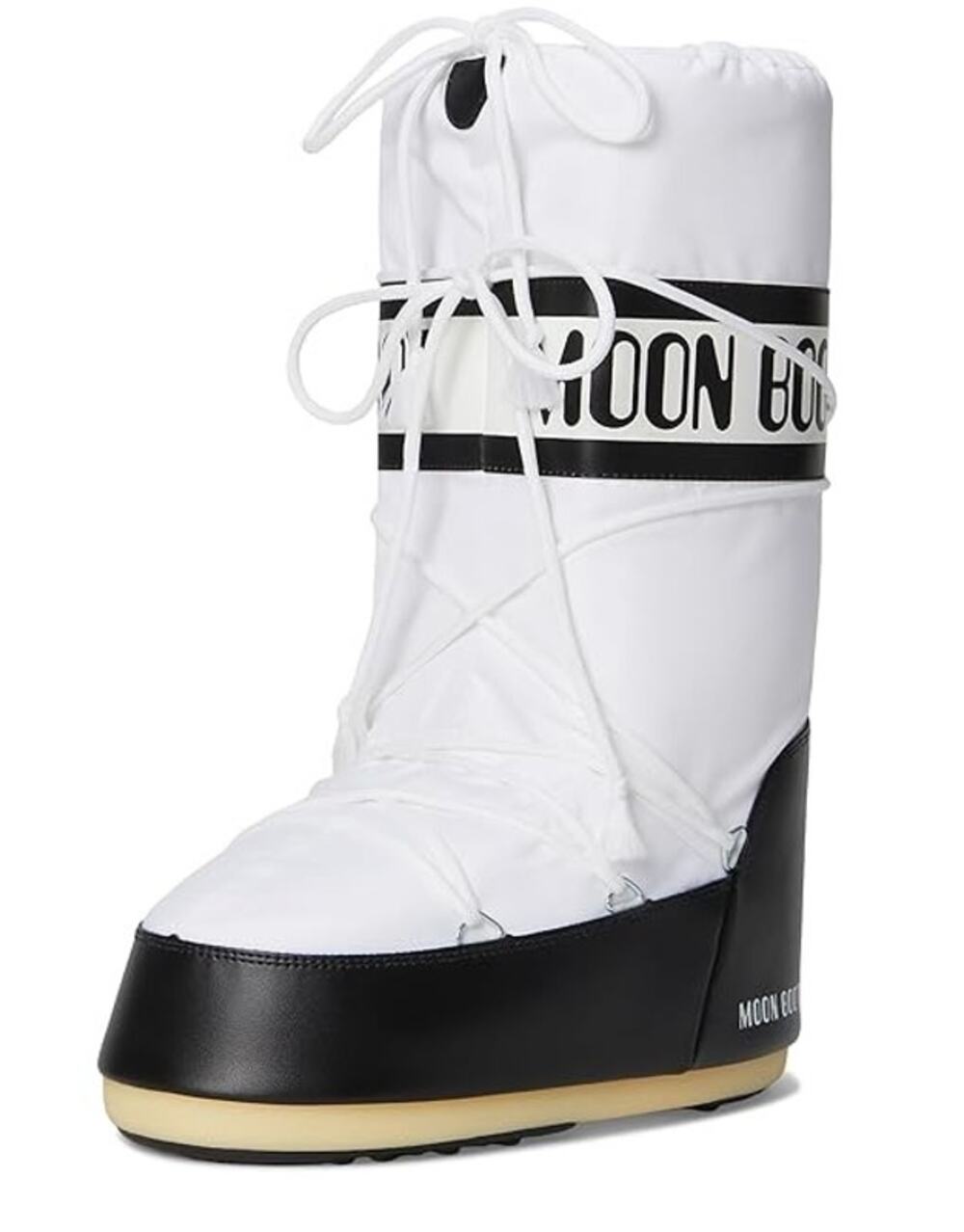 Moon Boot Womens Icon Nylon Winter Boots EU 39 US 8 White EUC